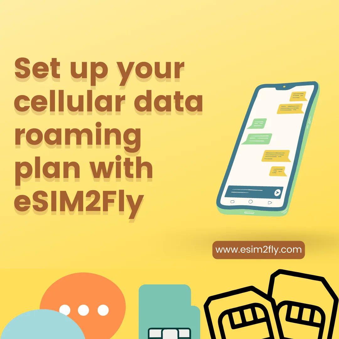 esim2fly's tweet photo. #esim2flyFAQ
Your home plan uses a nano-SIM and the eSIM2Fly (or others) uses an eSIM. If you don’t have a nano-SIM and your carrier supports it, an eSIM can serve as your only cellular plan. The eSIM provided by your carrier is stored digitally in your iPhone.
#esim https://t.co/wLswk3tuTt