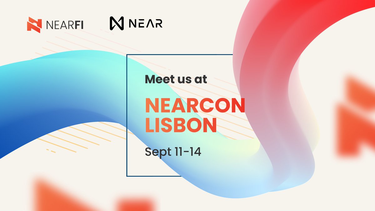NearFi_Wallet's tweet photo. 🔥We are excited to announce that we will attend the #NEARCON in Lisbon!🔥
💯This will be a great opportunity to create networking to connect and build lasting relationships with the NEAR Community
#NearFiWallet #NEAR #NEARCON https://t.co/DHW0AZjp6p
