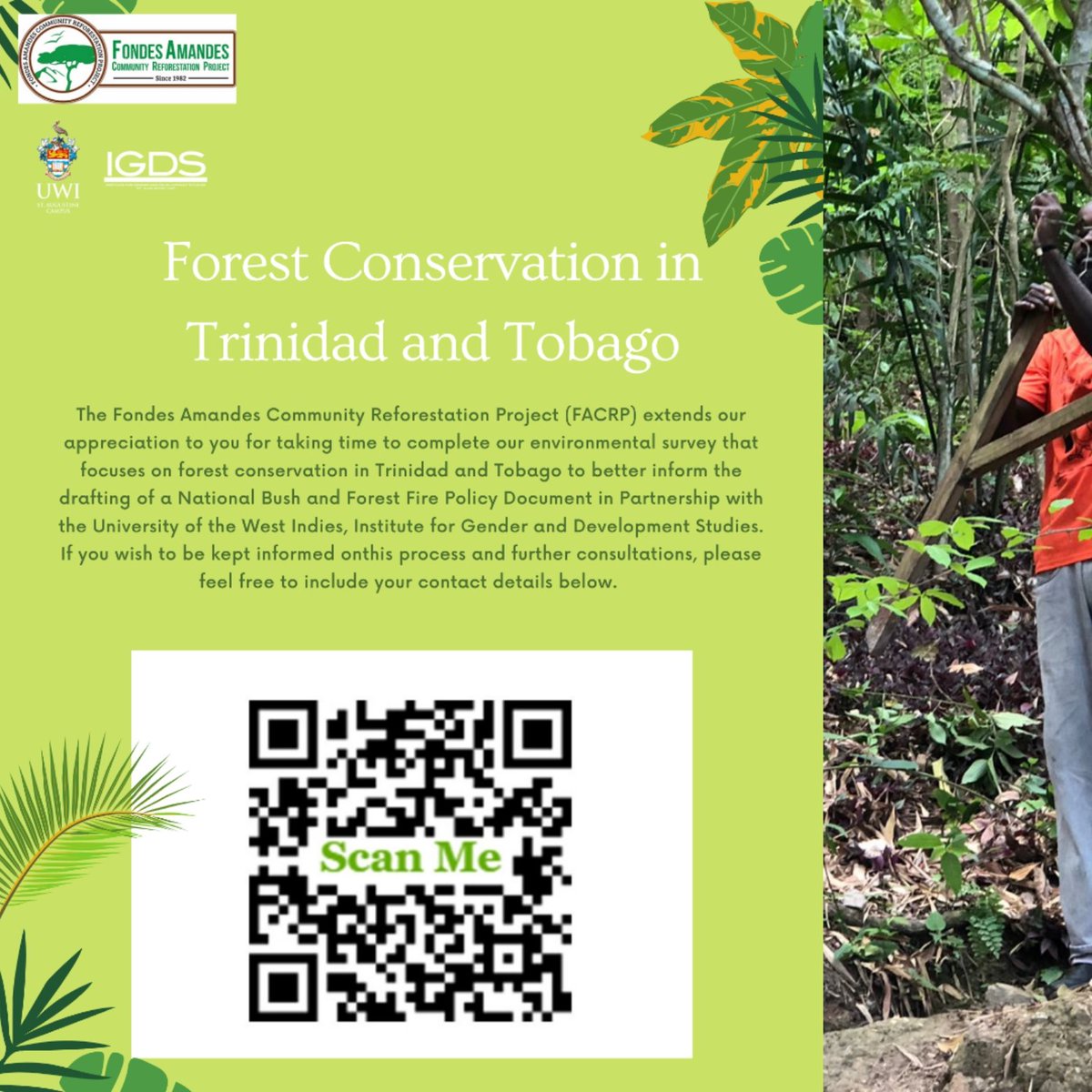 FACRP's tweet photo. To participate scan the QR code or see link below. Please free to repost to other platforms 🙏🏿🙏🏿🙏🏿 in advance 👍🏿
https://t.co/uX3g3d27Aj
#facrp40yearsfightingfire #igds #bushandforestfirepolicy #environmentaljustice #facrpgayap #ecosystemconsevation #savesoil https://t.co/WHbAuFOOHP