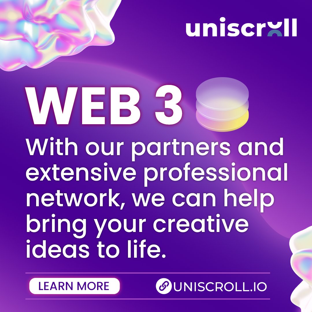 uniscroll's tweet photo. Find out how we can help you today!
#Unipool #UNI1 #ADA #SOL #ETH #NFT #NFTS #CNFT #CNTS #POS #NFTCOMMUNITY #CNFTCommunity #CardanoCommunity https://t.co/NZeWUJCi57
