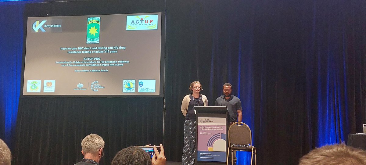 Simon Pekon and Melissa Schulz present on the ACT UP Project in Papua New Guinea, with a part of the study exploring HIV drug resistance in PNG. 

#HIVAIDS2022 #SH202