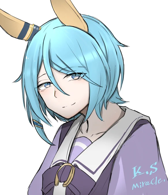 これプラススケブって考えたら結構頑張ったのでは? #今月描いた絵を晒そう #ウマ娘 
