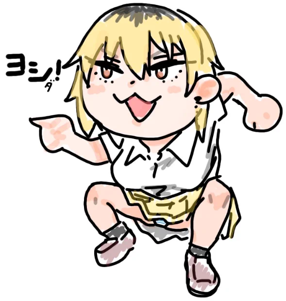 某猫風の吉田さん(縞パン) 