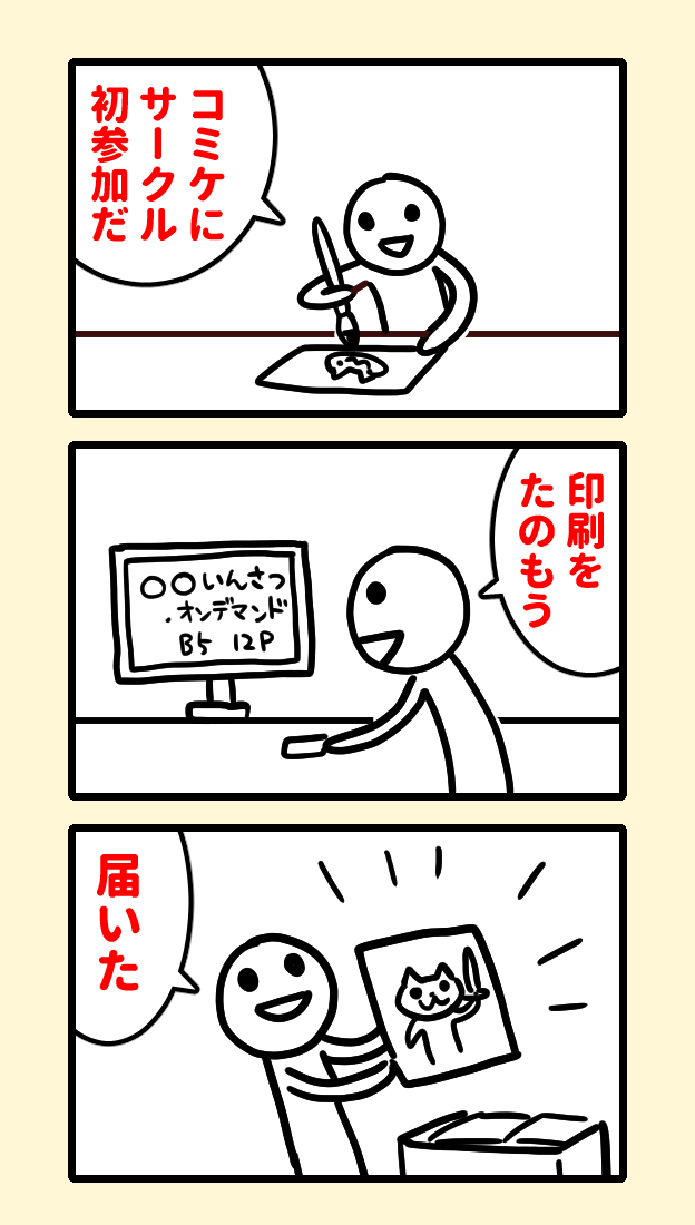 初めて作った同人誌が届いた日 