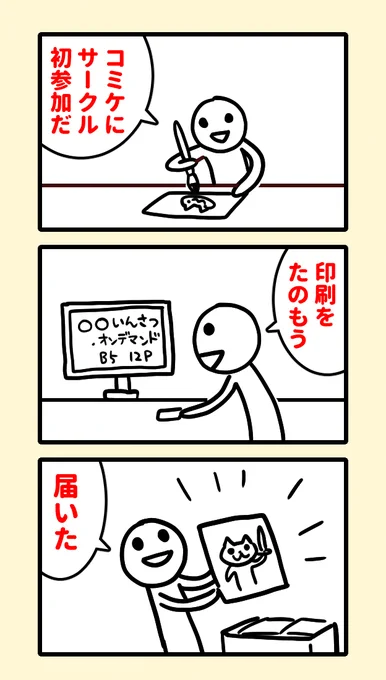 初めて作った同人誌が届いた日 