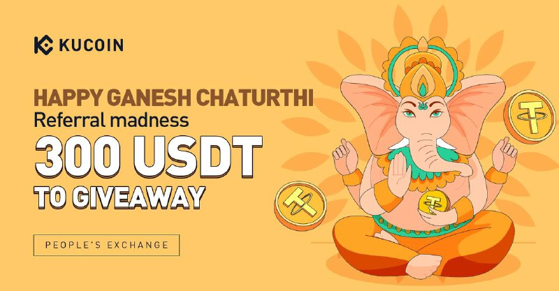 KucoinIndia's tweet photo. 🌟Ganesh Chaturthi Exclusive Referral Madness🌟

💰300 $USDT Giveaway

⭐️Like, RT, Follow us &amp; Tag 2 friends

⚜️This Ganesh Chaturthi invite your loved ones to https://t.co/nErm2D2dJp and earn

✨Grab points👇
https://t.co/DW8KvtPd3b

Details➡️https://t.co/GBElZ3l7bQ https://t.co/mVXK3bwXsl