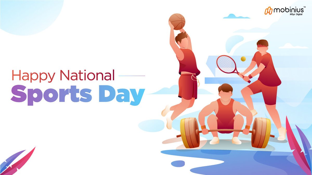 mobinius's tweet photo. On this #NationalSportsDay, we salute all the athletes who've contributed to taking our nation to greater sporting heights! https://t.co/8k11kCLj0p