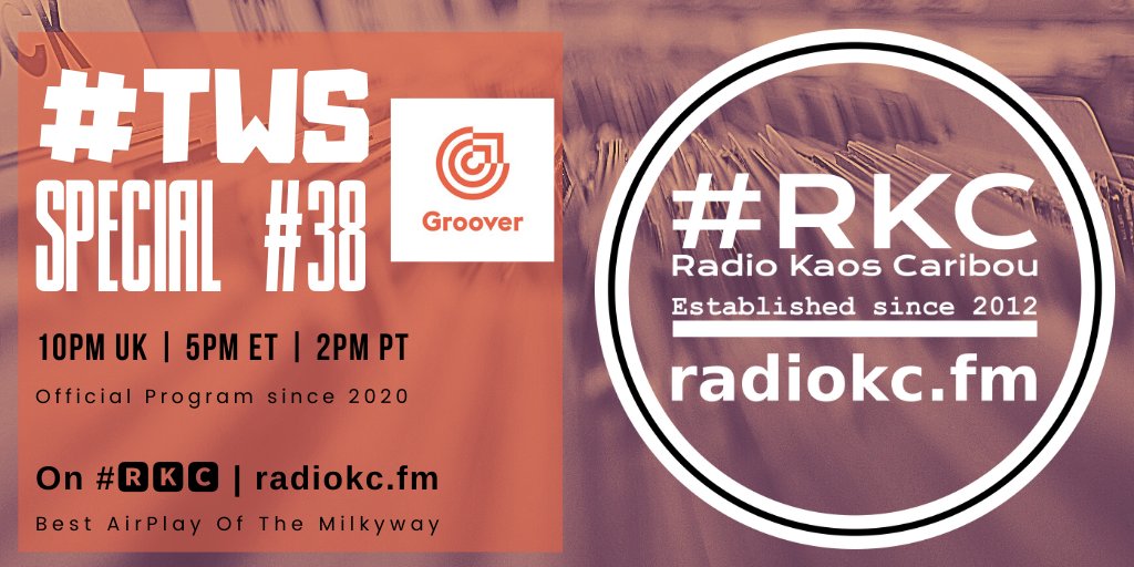 #๐ฅ๐๐ (@radiokc) on Twitter photo TODAY
๐10PM UKโช5PM ETโช2PM PT
#TWS <a href="/HeyGroover/">Groover</a> SPECIAL
EPISODE #38 | PREMIERE
๐& Upcoming Releases
โฌ๏ธDetailsโฌ๏ธ
๐ fb.com/RadioKC/posts/โฆ
๐ป #๐๐
บ๐
ฒ featuring
<a href="/dfnsemusic/">DFNSE</a> x <a href="/TheRealSenpu/">Noa Lewis</a> | <a href="/drewschueler/">Drew Schueler</a> | <a href="/ElaineKristal/">ElaineKristal</a> | <a href="/famousfoxband/">famousfoxband</a> | <a href="/GenuMusicRo/">Genu</a>
.../... TODAY
๐10PM UKโช5PM ETโช2PM PT
#TWS <a href="/HeyGroover/">Groover</a> SPECIAL
EPISODE #38 | PREMIERE
๐& Upcoming Releases
โฌ๏ธDetailsโฌ๏ธ
๐ fb.com/RadioKC/posts/โฆ
๐ป #๐๐
บ๐
ฒ featuring
<a href="/dfnsemusic/">DFNSE</a> x <a href="/TheRealSenpu/">Noa Lewis</a> | <a href="/drewschueler/">Drew Schueler</a> | <a href="/ElaineKristal/">ElaineKristal</a> | <a href="/famousfoxband/">famousfoxband</a> | <a href="/GenuMusicRo/">Genu</a>
.../...