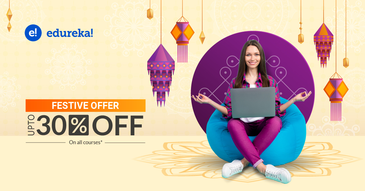 edurekaIN's tweet image. We are excited to announce our Festive offer.  Get up to 30% off on all our courses. Grab this amazing deal @ bit.ly/3R2NVsb. Offer valid only from 29th and 31st August. Hurry up now!
.
.
.
#Edtech #Elearning #Oninelearning #Onlinelearningplatform #Careerdevelopment