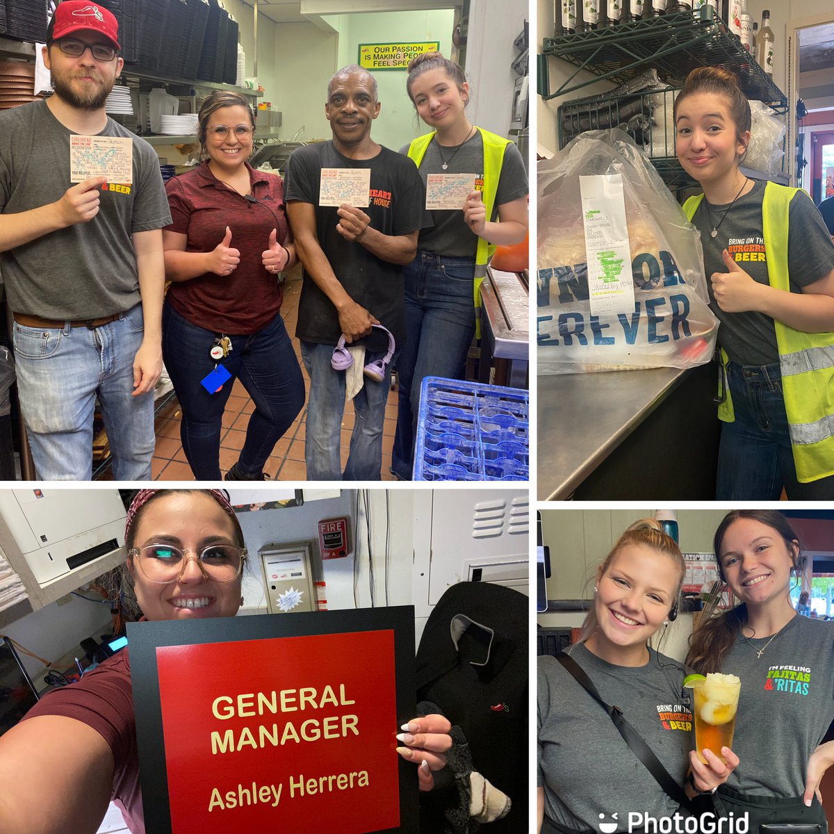 Ash_Herrera21's tweet photo. It was a action packed fun weekend at Chilis Ada! Tons of focus on Togo systems, TSE execution, raise the bar, and becoming officially official! Love this team! https://t.co/Jtn4QvqcMt