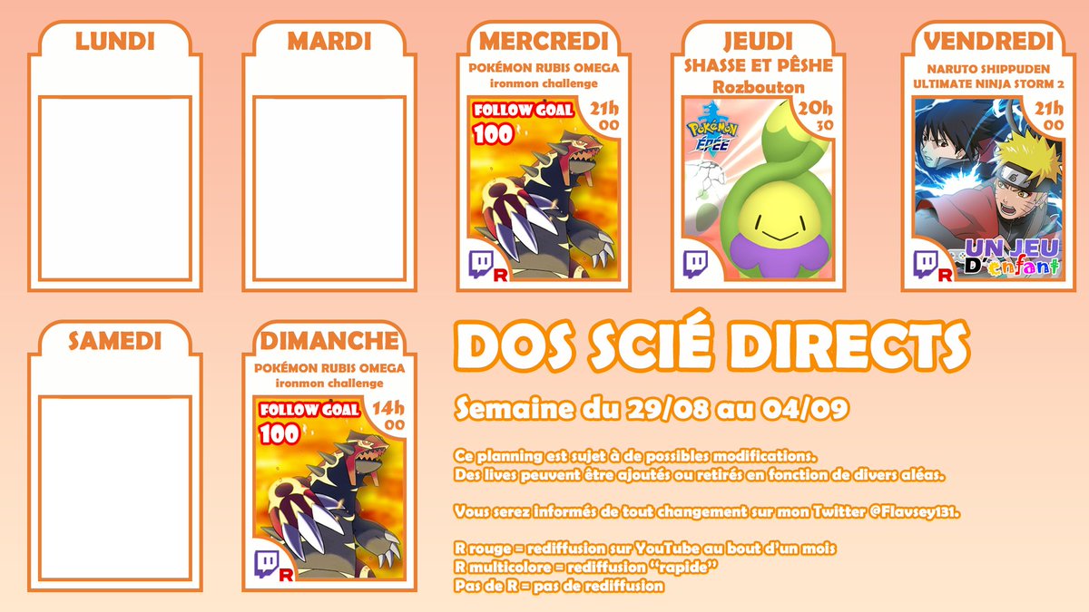 Flavsey131's tweet photo. Fin du mois d'août et début du challenge engendré par le follow goal de Twitch !

Bonne reprise des cours, les jeunes ! 🎒 https://t.co/4wuFgjXQp7