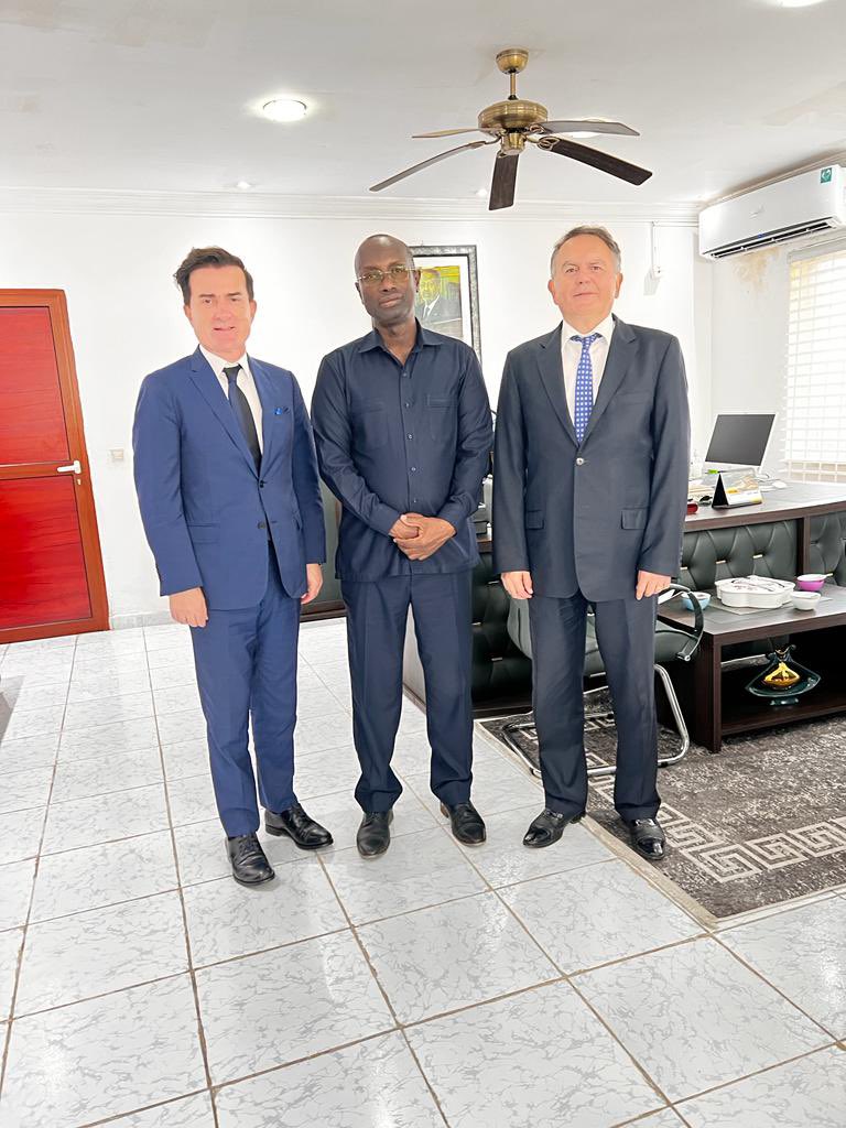 Cibuti içişleri bakanı Said bey ve DEİK iş konseyi başkanı Salim bey ile