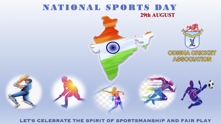 cricket_odisha's tweet image. Greetings to all sports enthusiasts on National Sports Day. #NationalSportsDay @cricket_odisha @BCCI   #sportsdays