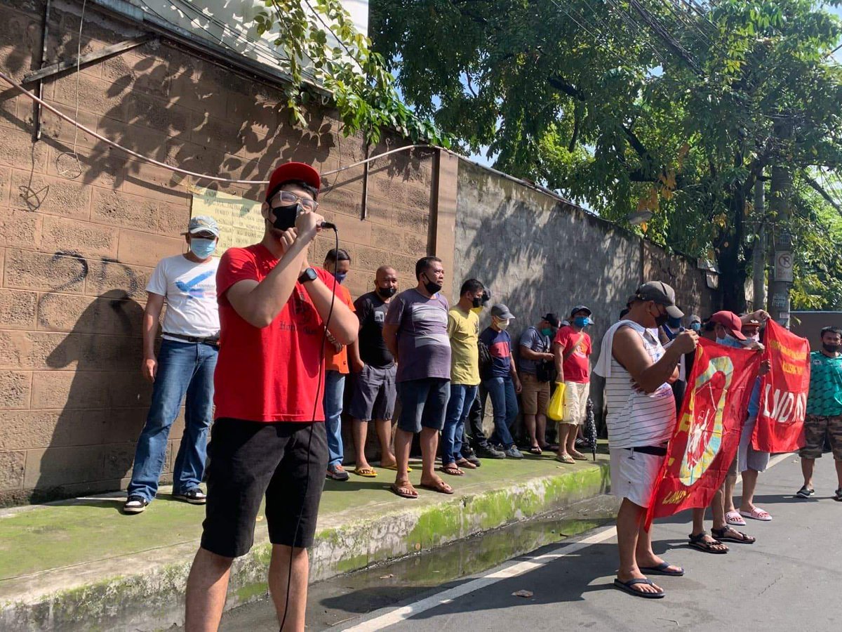 altermidya's tweet image. Nakiisa rin sa protesta ang mga manggagawa mula Manila North Harbor, Inc., at mga kabataan mula sa Anakbayan.