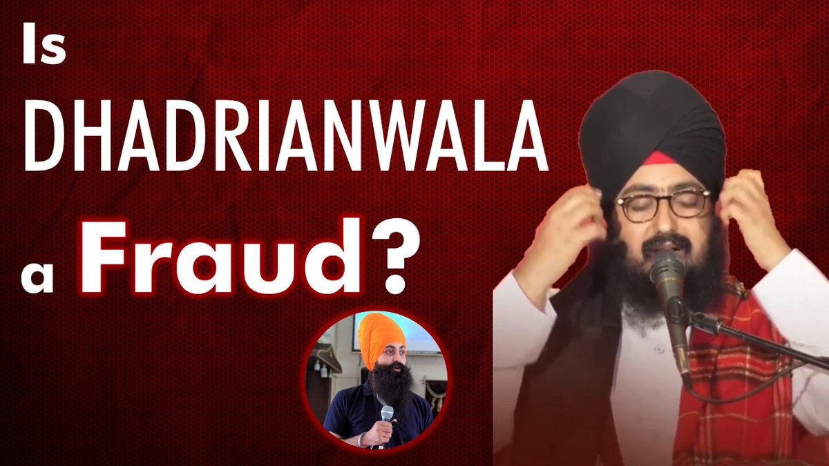 allaboutsikhi's tweet photo. *IS DHADRIANWALA A FRAUD?*
A very important video who learn about Sikhi from Youtube/social media sites.
Full video link- https://t.co/s4KURVj6gk
#Sikhi #parchar #alert https://t.co/ul1jGHajVy