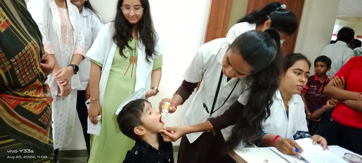 mriasofficial's tweet photo. Kaumarbhritya Department of MRIAS organized a Suvarnaprashan Camp in our premises where 56 kids took the shot of immunity.

We conduct this on every Pushya Nakshatra of month. Do ask for the next date. 

#MRIAS
#goenkaayurvedahospital
#suvaranaprashan
#Ayurvedicimmunization https://t.co/Qe4AJpNUM8