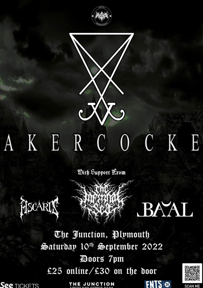 .<a href="/theinfernalsea/">The Infernal Sea</a>'s final 2 sermons of 2022 are fast approaching.

Catch them alongside the likes of <a href="/AkercockeBand/">Akercocke</a> and more on September 4th and 10th