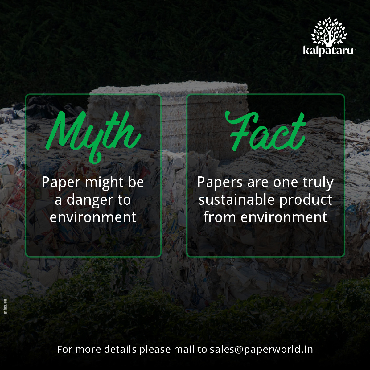 KalpataruPapers's tweet photo. Paper industries drive our environment towards a sustainable future

#recycledpaper #kalpatarullp #kalpataru #recycledpaperproducts #recyclepaperprocess #recycledpaperinvadodara #debunkingmyths #mythofrecycledpapers #recycledpapers #mythsandfacts https://t.co/P8abqgVAVA