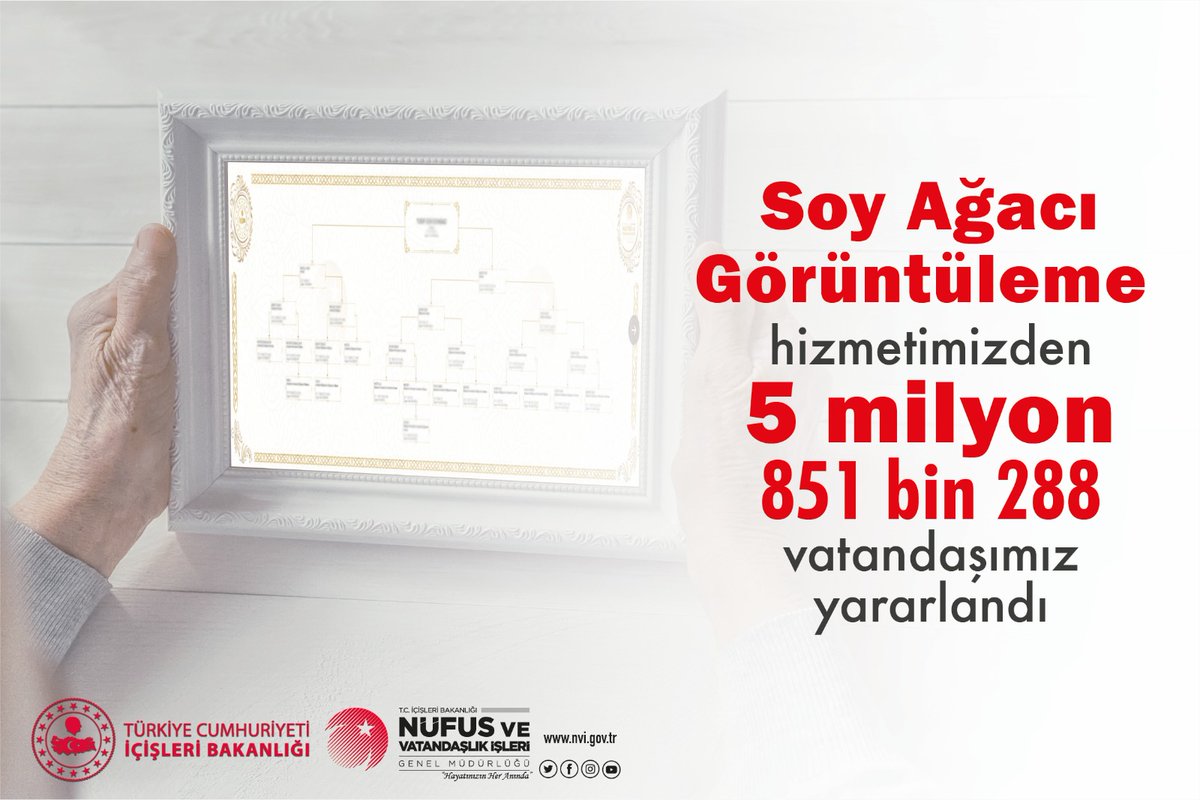 Nüfus ve Vatandaşlık İşleri Genel Müdürlüğü tweet media