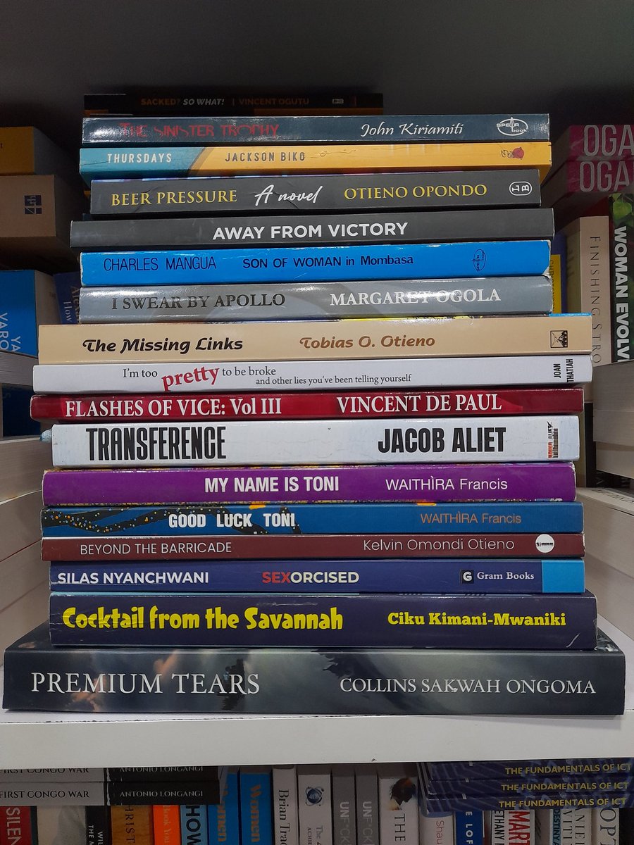 NuriaStore's tweet photo. Browse our #ReadKenya collection and discover remarkable stories featuring different Kenyan representations across different genres.
Grab these great reads at 7% off.
Shop at NuriaStore Online:https://t.co/Yw9fiSp51G and pick up in-store.
#NuriaStore ๐ https://t.co/kCyM1oHi5O