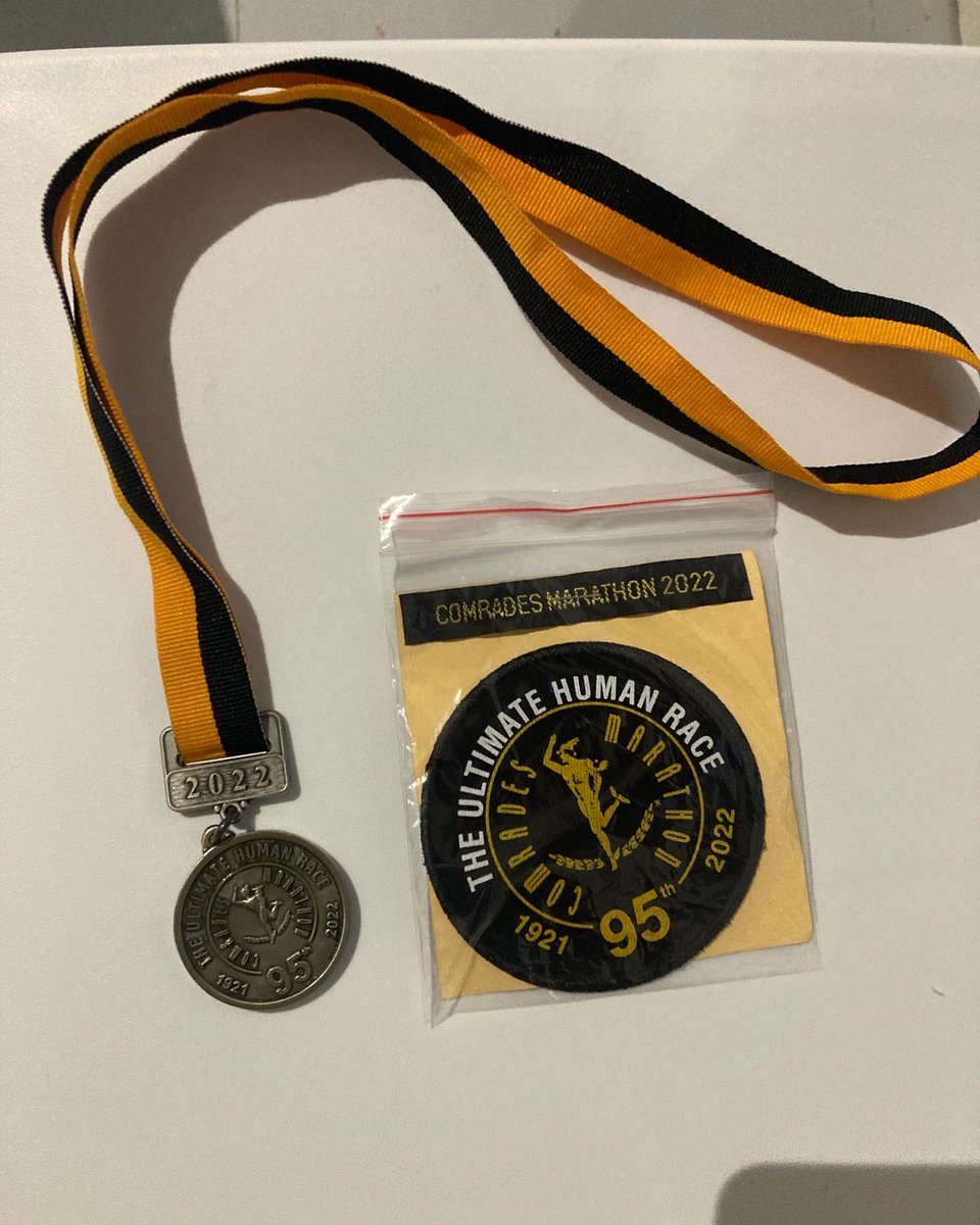 Simangele06's tweet photo. Robert Mtshali medalist 3x Comrades Marathon Finisher #PB #WaterfallCityAC #WCAC #Reakitima @waterfallcityac https://t.co/zHPXR4kiTF
