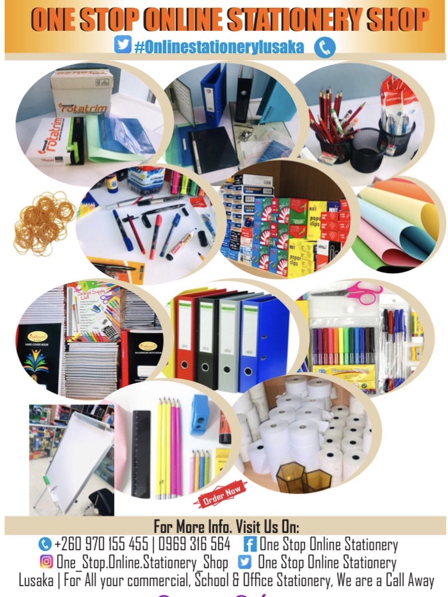 ONESTOPONLINELS's tweet photo. @ONESTOPONLINELS 
#onlinestationerylusakAll your commercial,school and off stationery 🇿🇲
#JustACallAway https://t.co/3P1CvnGf4e