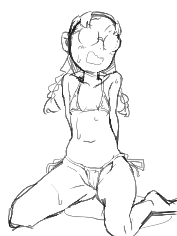 ちょいエロな福田。 #知波単学園 #福田(GuP) #マイクロビキニ https://t.co/2ubEhysDPC 