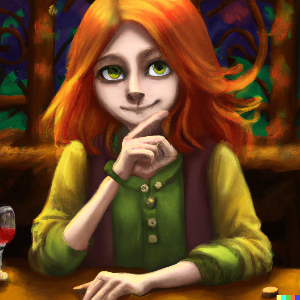 Rubikow's tweet photo. #dnd5e Gnome Girl in Tavern - Created with #dalle 

#dndart #dndcharacter #aiart #AiArtwork  #DnD  #digitalart #art #digitalpainting https://t.co/jxgTSw7yY7