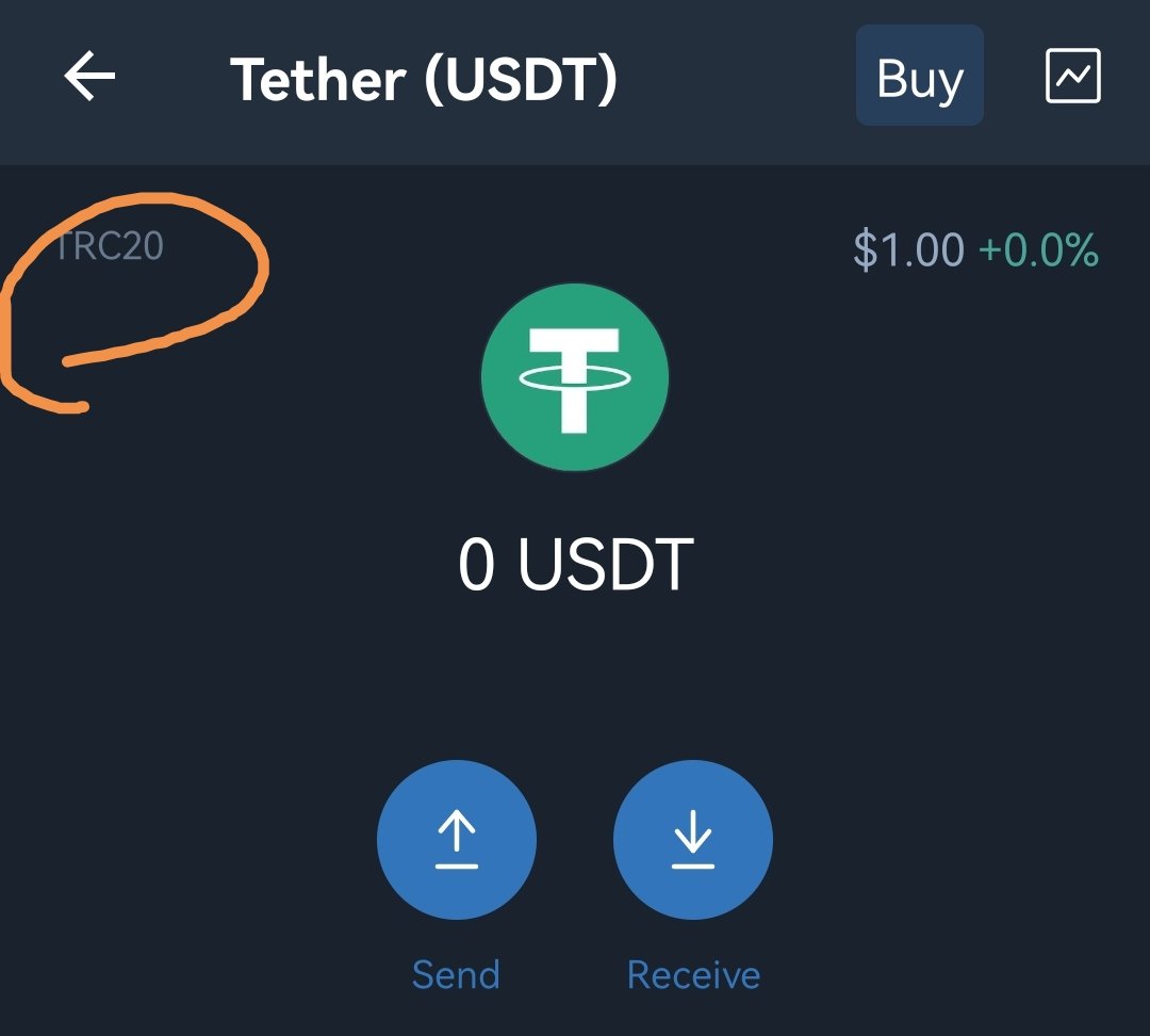 ArchMma's tweet photo. @Ask_coins هنا شبكة trc20 المعروفة في تحويل usdt بين المنصات https://t.co/THceOAa3gr