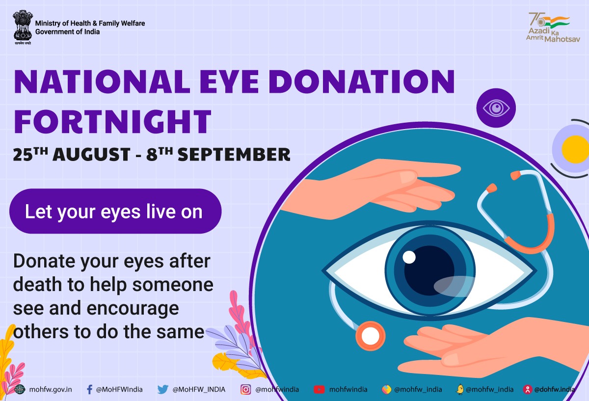 Ministry of Health on Twitter "The eyes you donate can give sight to two blind people. Pledge
