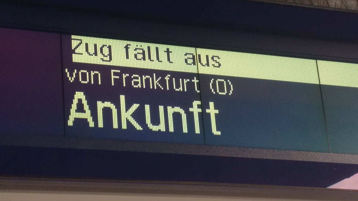 Ergo: Wo nichts ankommt, fährt auch nichts ab.