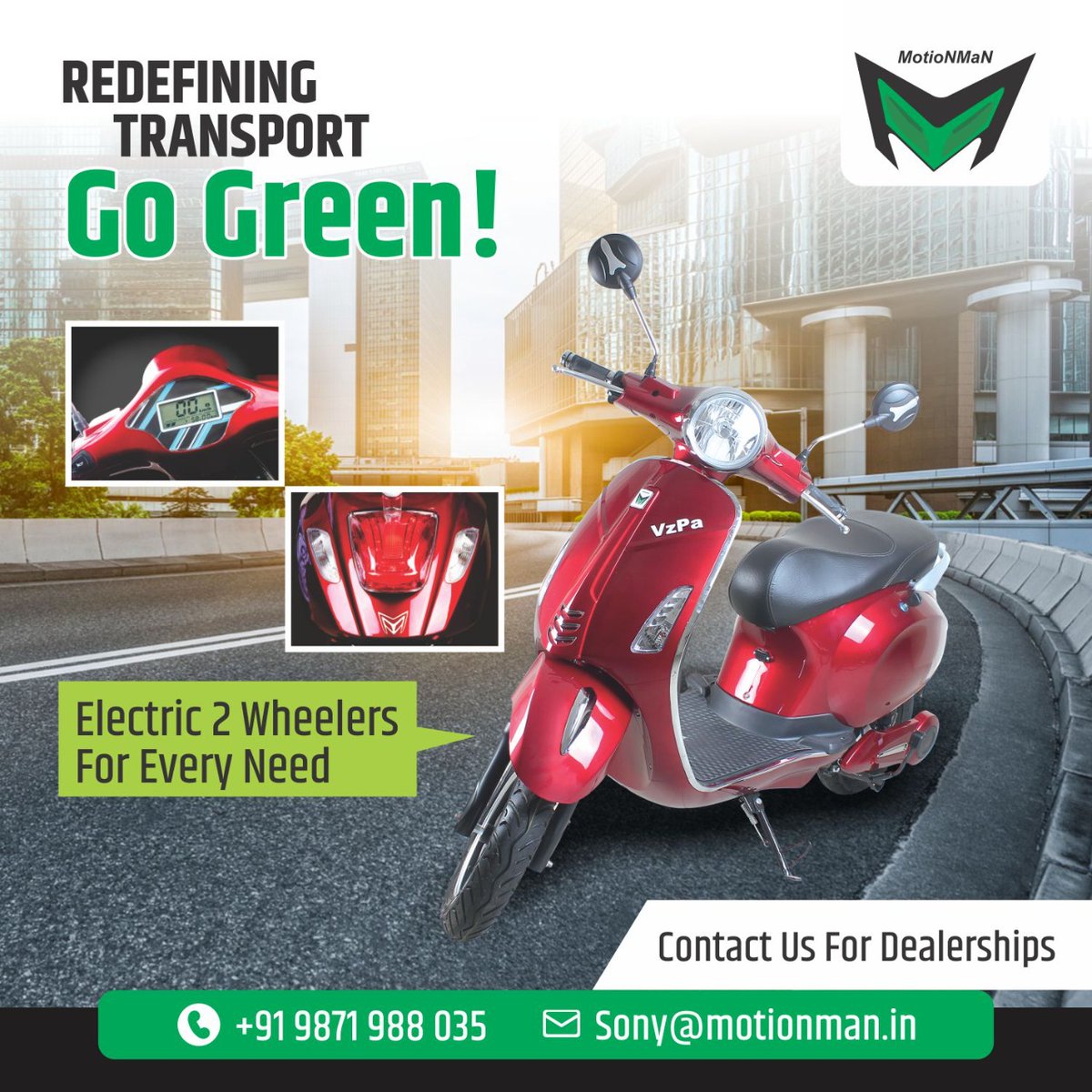 MotionmanS's tweet photo. Redefining Transport Go Green!
Call - +91 9871988035
Sony@motionman.in
#ebike #bike #electricbike #ebikes #bikelife #electric #ebikeshop #scooter #emobility #electricmotorcycle #motorcycle  #ecofriendly #gogreen #electricmotor #goelectric #ride #zeroemissions #ev #escooter https://t.co/uwFui28Pue