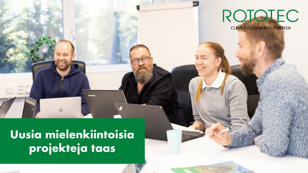 Vihdoin on syksy ja pääsemme aloittamaan taas uusia mielenkiintoisia projekteja. 🍂
Geoenergia-ala kasvaa nopeasti ja voimme taas auttaa asiakkaittamme vähentämään heidän energiakustannuksiaan ja ilmastopäästöjään.
Ota meihin yhteyttä:
rototec.fi/ota-yhteytta/y…