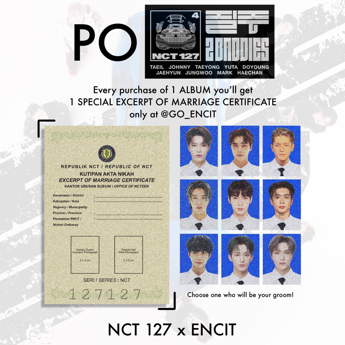 GO_ENCIT's tweet photo. 🦇🧛🏻OPEN PO NCT 127 〖질주 (2 Baddies) - The 4th Album〗🧛🏻🦇
 
Photobook (2 ver):
💰 KTOWN 260k | DP 130k 
💰 SMTOWN 330k | DP 200k
Est 400gr

Digipack (9 ver):
💰 KTOWN 150k | DP 80k
Est 150gr
(Preview not out yet)

✅ HARGA BERSIH INA 
✅ Aircargo+Express
❌Poster
❌Packing https://t.co/ugptbf9Z8m
