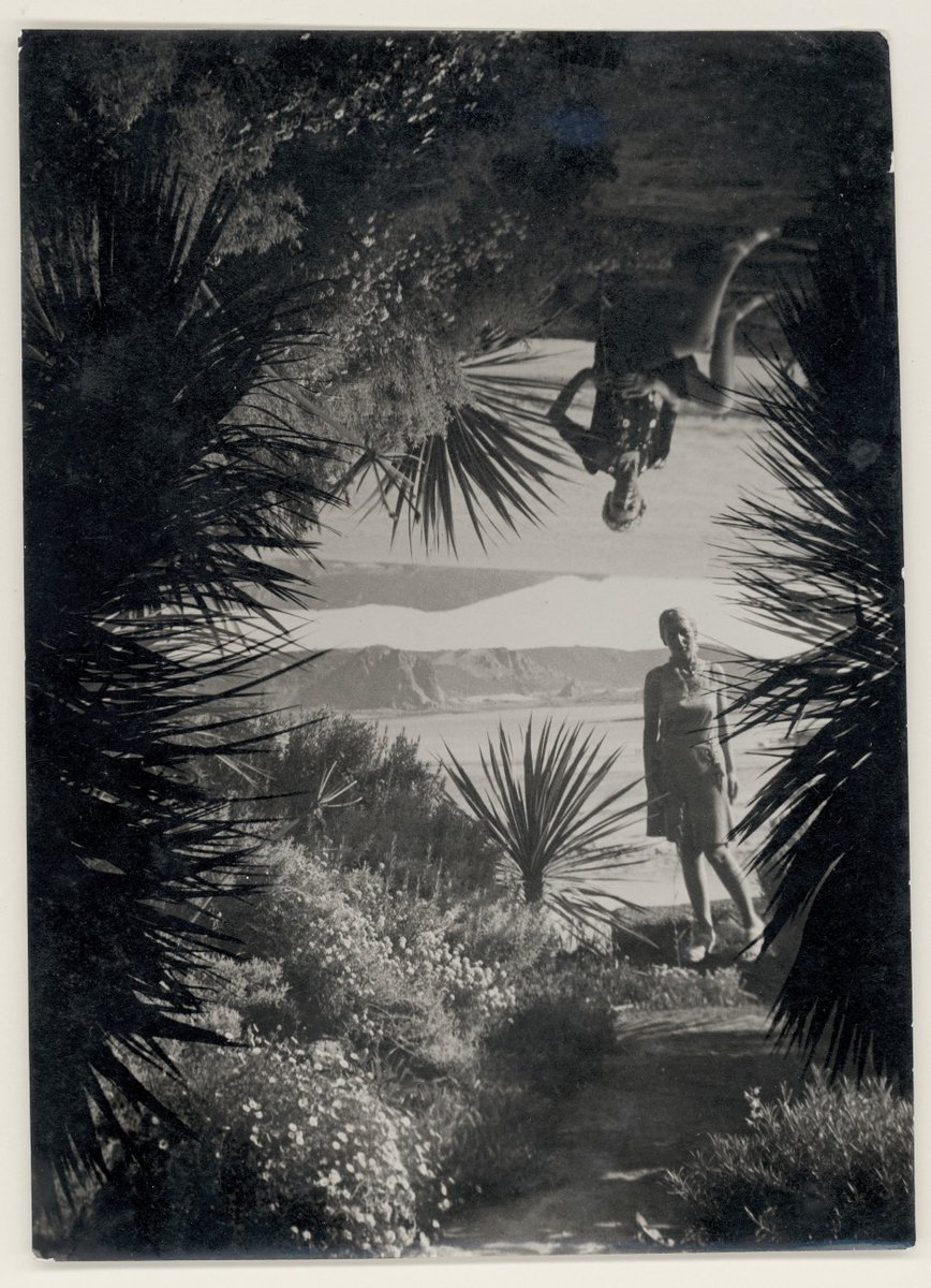 tate_kids's tweet photo. We're seeing double with our new film about artist Claude Cahun! Cahun took self-portraits in nature - can you do the same? 🌳 🤸 

Claude Cahun '(Self portrait) standing and sitting the Garden', 1939. Courtesy of Jersey Heritage Collections 

Watch now: https://t.co/B3c3z7ka1D https://t.co/ZeySp0XZBX