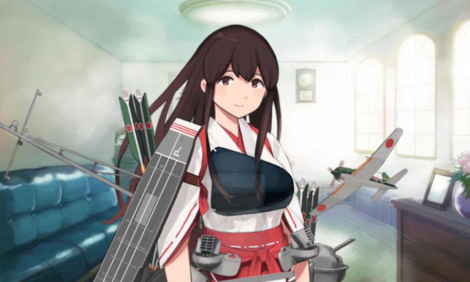 赤城(艦隊これくしょん) 「#自分の好きなキャラ一人の画像を四枚貼る家内です。 」|りすがり( ᷇ᵕ ᷆ )🌌のイラスト