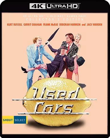 HighDefDiscNews's tweet photo. ** BREAKING **

The 1980 Robert Zemeckis film USED CARS is coming to 4K UHD Blu-ray on November 15th via Shout Select [@ShoutFactory], according to their website. The preorder is up. #4K #Bluray #UsedCars #KurtRussell #GerrittGraham #RobertZemeckis 

Link: https://t.co/d7zfBHicOw https://t.co/fzM9svspqH