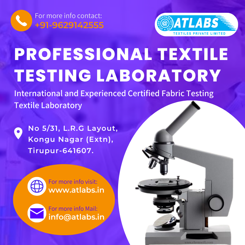 AtlabsTextiles's tweet image. Atlabs Textile Pvt Ltd in Tirupur
Mobile Number: +91-9629142555
Website Name: atlabs.in
#Atlabs, #AtlabsTextiles, #TextileTestingLab, #TestingLaboratory, #TiruppurLab, #TextileLaboratory , #FabricTesting, #TextilesLab, #AtlabsLab, #AtlabsLaboratory, #LabTesting,