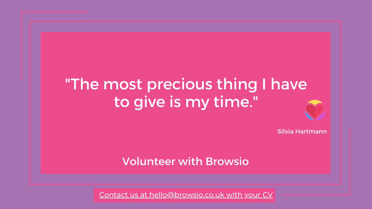 Join our community of volunteers.Browsio is hugely exciting and is right at the beginning of its journey 🌄. If you or anyone you know would like to get involved please contact us at hello@browsio.co.uk with your cv. #volunteering #volunteeringwithbrowsio #browsio