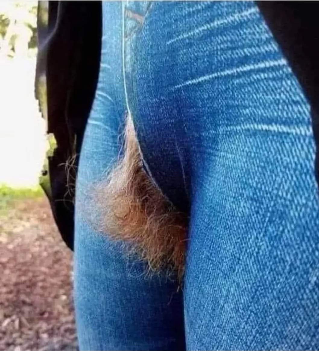 cjcheesecake's tweet photo. Excuse me miss I think you've spilt your jeans .... https://t.co/JivxR11e4v