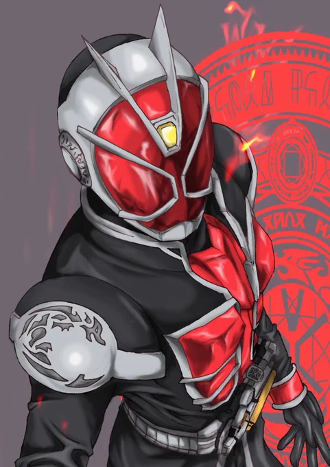 仮面ライダーウィザード10周年お祝い、間に合わなかった時のために過去絵載せておきます。#仮面ライダーウィザード10周年 