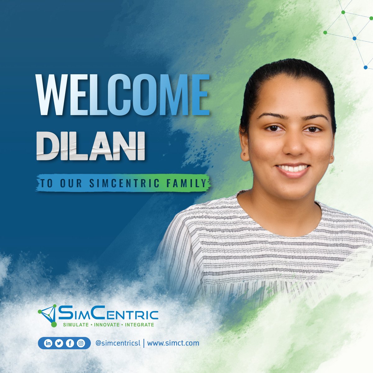 simcentricsl's tweet photo. Let's congratulate our newest SimCentrian. We look forward to sharing many successes with you.
Dilani - We wish you an exciting journey with SimCentric family!
#simcentricsl #simcentrians #simcentricfamily #funworklife #careeropportunities #newrecruits #ITindustry https://t.co/LDeaLTkUsO