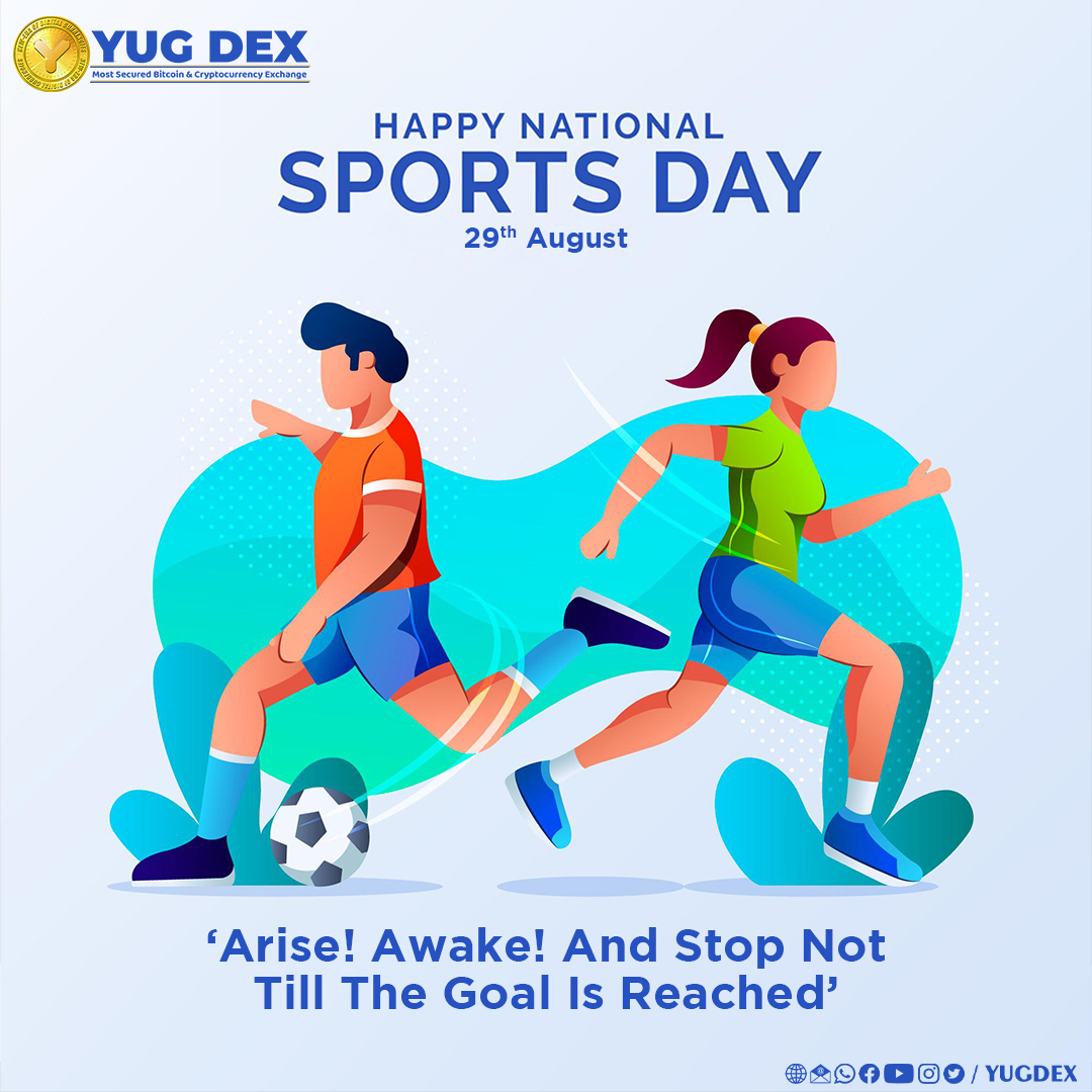 yugcoins's tweet photo. On this #NationalSportsDay, we salute the spirit of sports and the athletes who have inspired generations with their passion, courage and skill. 
Happy National sports day⛹️🏑
.

#yugdex #sportsday #sports #nationalsportsday #nationalsport #sportforlife #sportlover #sportslovers https://t.co/uYkSD3o6hn