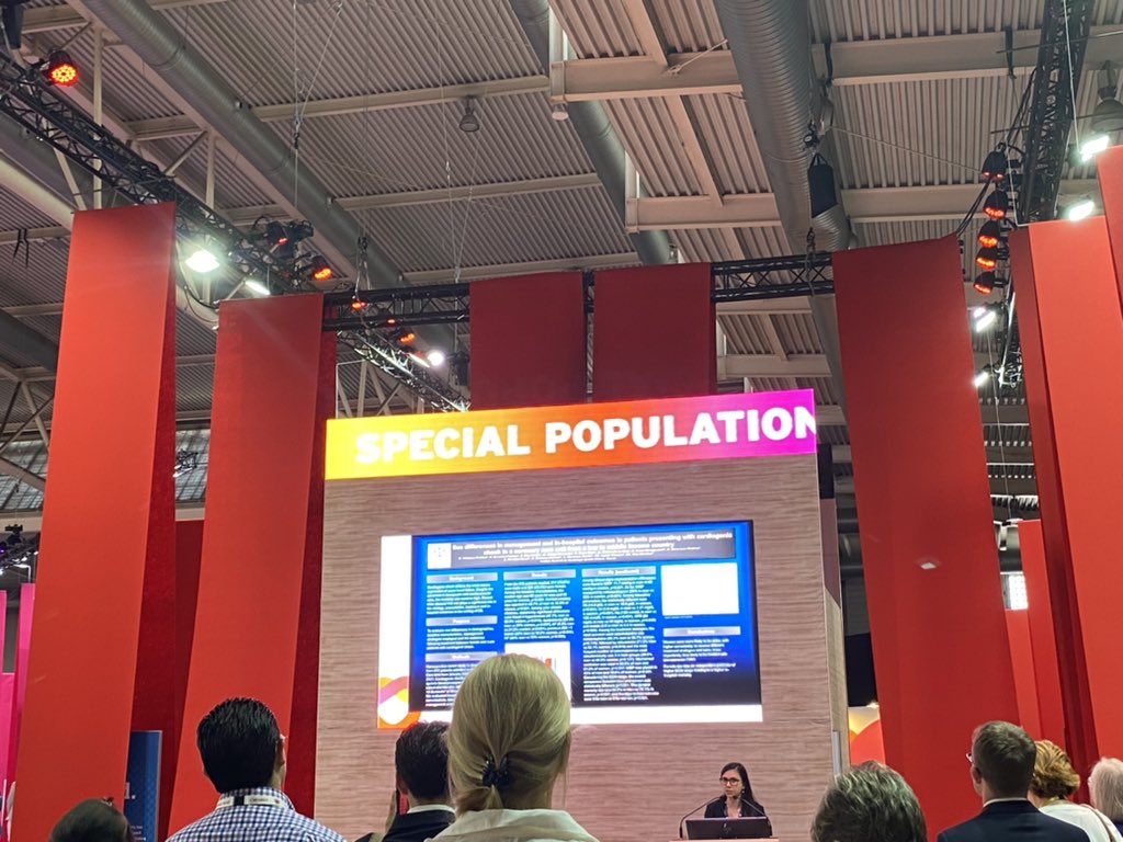 Dr. Martha Gulati ♥️🫀❤️🩹🇨🇦 (@drmarthagulati) on Twitter photo There was an entire session on #womenCVD in the “special populations” section
💃🏻 Yes we are special
💃🏻 But we aren’t that “special”
We are 52% of the population. So we are the majority. Don’t put research on women here. 
✅“Ignored Popln” Yes
#ESCCongress <a href="/Steph_Achenbach/">Stephan Achenbach</a> There was an entire session on #womenCVD in the “special populations” section
💃🏻 Yes we are special
💃🏻 But we aren’t that “special”
We are 52% of the population. So we are the majority. Don’t put research on women here. 
✅“Ignored Popln” Yes
#ESCCongress <a href="/Steph_Achenbach/">Stephan Achenbach</a>