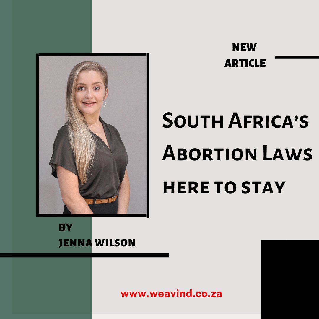 weavind_weavind's tweet photo. South Africa’s Abortion Laws here to stay!

By Jenna Wilson

Read the full article on our website.
https://t.co/hze84kwQtH https://t.co/sAaOF4OQDD