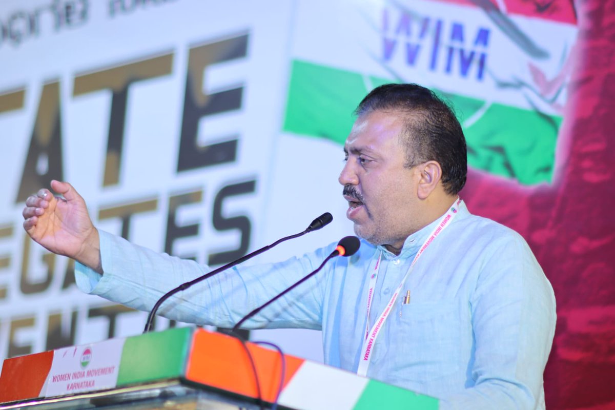 AbdulMajeedSDPI's tweet photo. "Time has come for women to unite and fight against the evil designs of the State and union governments to crush the rights of Dalits and minorities". https://t.co/zTfnQHoXHr