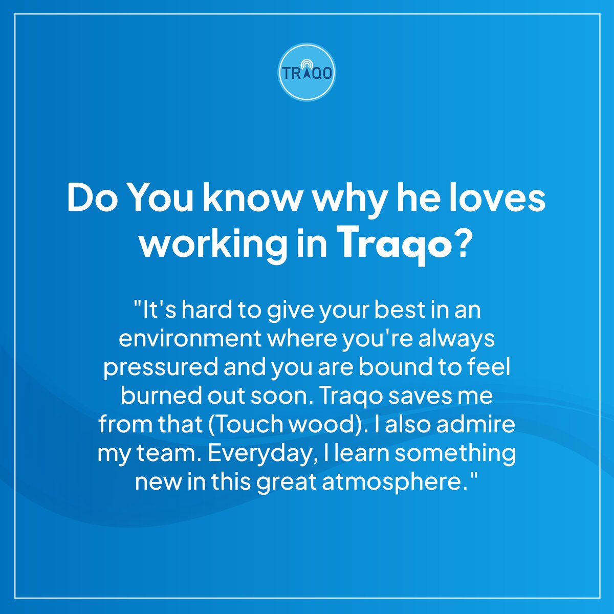traqo_in's tweet photo. Work life gets easier when you find an All-rounder around you!

#Traqo #Traqoteam #meetourteam https://t.co/UEWLOfQ8Pn