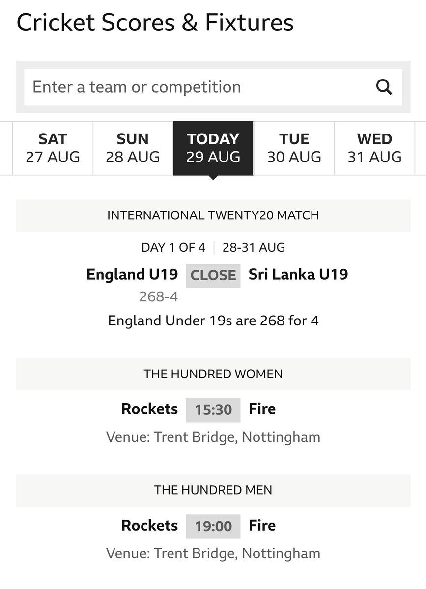 LordRic52's tweet photo. August Bank Holiday Monday 2022

Good Luck in finding any Professional 🏏 to 👀 across most of 🏴󠁧󠁢󠁥󠁮󠁧󠁿  ...

#AugustFixtures
@ECB_cricket :
You're 'Aving A Larf 😂 😂

PS
The U19s game is at Derby https://t.co/nQPJAhBTCT