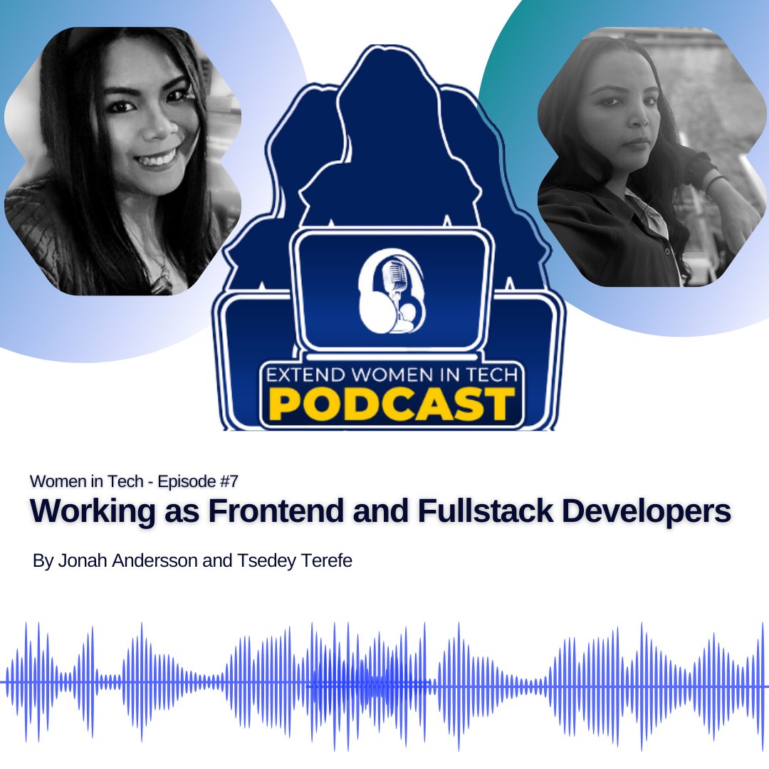 cjkodare's tweet photo. Listen to me and @TsediD sharing about us working as developers and more on this podcast episode
๐ง https://t.co/HD5mjujkfr
#womenintech #extendwomenintechpodcast #developers #workingasdevelopers #mentoring #bookwriting https://t.co/QMIZwszAN1