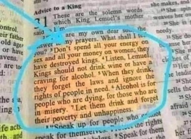 Drinking alcohol is a sign of MISERY!!